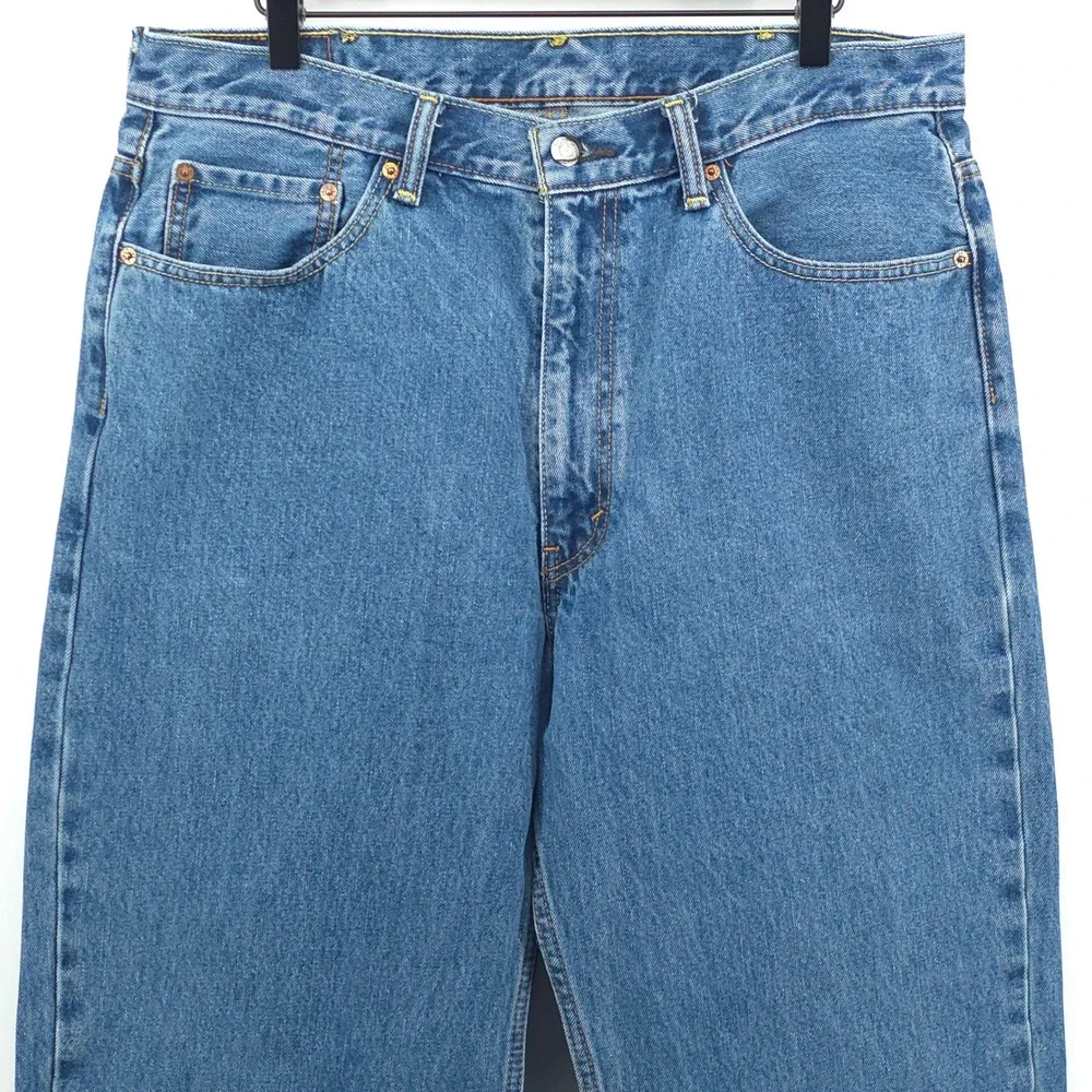 Levi's 550 Mens Relaxed Fit Jeans 38x32 Blue Medium Wash Denim Tapered Leg